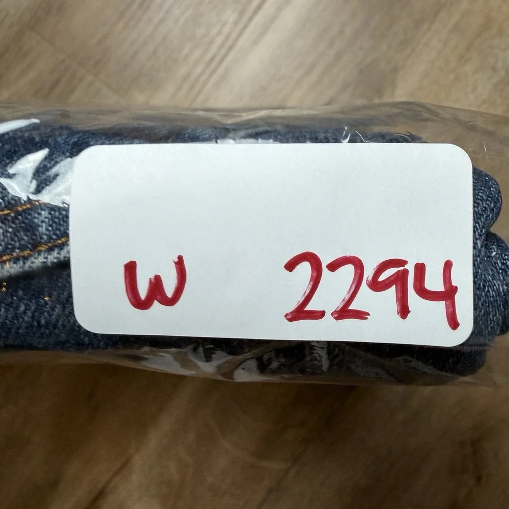 Diesel Jeans Men 30x24 Blue Regular Straight Leg Dirty Wash Denim (Tagged‎ 33)